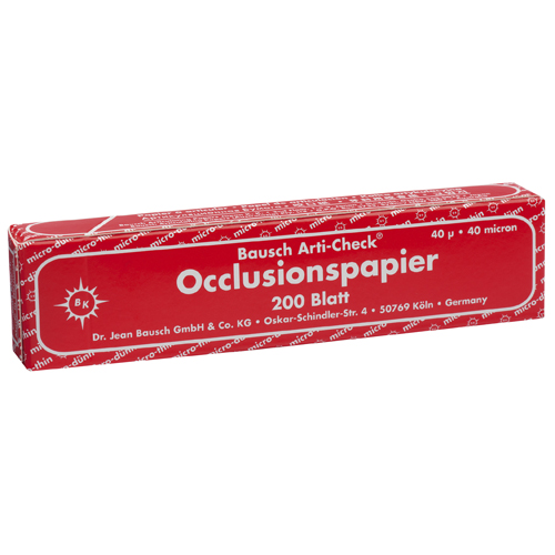 LABOSHOP: Bausch Arti-Check Occlusion Paper, Strips, Red