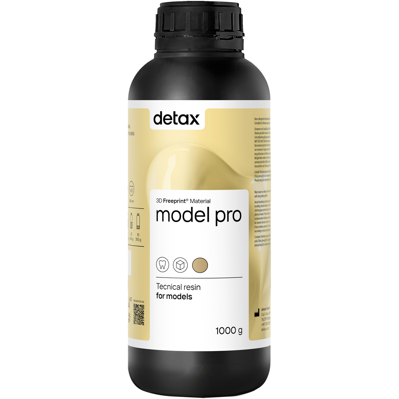 Detax Freeprint model pro pryskyřice, karamelová